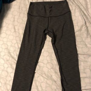 Lululemon high waisted gray wunder under leggings